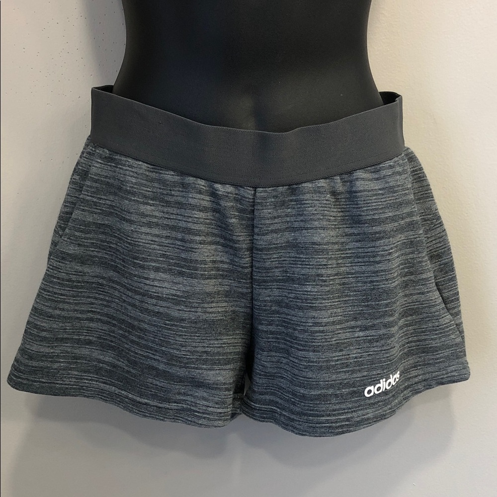 adidas Women's Dark Heather Gray Athletic Shorts